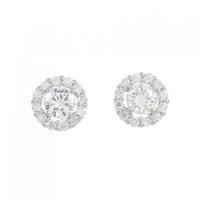 【新品】PT ダイヤモンド ピアス 0.271CT 0.268CT F SI1 Good