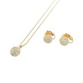 スワロフスキー ネックレス&ピアス セット