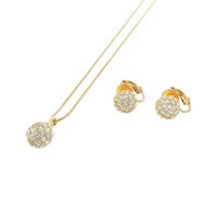 スワロフスキー ネックレス&ピアス セット