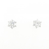 【リメイク】PT/ST ダイヤモンド ピアス 0.321CT 0.323CT F SI1 EXT