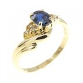 K18YG サファイヤ リング 0.55CT
