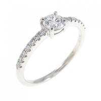 PT ダイヤモンド リング 0.31CT D VVS1 3EXT