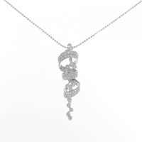 K18WG ダイヤモンド ネックレス 2.90CT