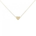 K18YG ハート ダイヤモンド ネックレス 0.03CT