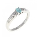 PT パライバトルマリン リング 0.14CT