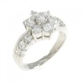 PT フラワー ダイヤモンド リング 1.00CT