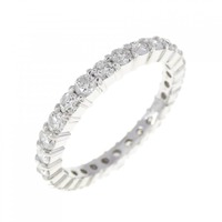 K18WG フルエタニティ ダイヤモンド リング 1.00CT