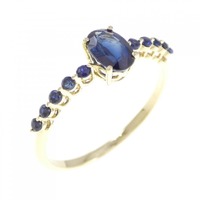 K18YG サファイヤ リング 0.80CT