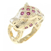 K18YG ルビー リング 0.60CT