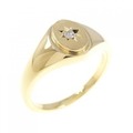 【新品】K18YG ダイヤモンド リング 0.025CT