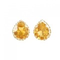 K18YG シトリン ピアス
