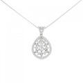 PT ダイヤモンド ネックレス 0.605CT F SI2 ペアシェイプ