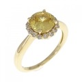 K18YG スフェーン リング 1.06CT