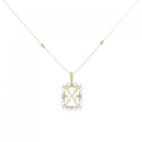 K18YG/K18WG ダイヤモンド ネックレス 0.30CT