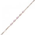 K18PG サファイヤ ブレスレット 0.98CT 拡散処理未検査