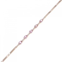 K18PG サファイヤ ブレスレット 0.98CT 拡散処理未検査