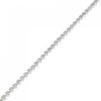 K18WG ダイヤモンド ブレスレット 1.00CT