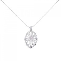 PT ダイヤモンド ネックレス 0.057CT LP SI2