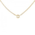 K18PG ダイヤモンド ネックレス 0.03CT