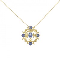 K18YG サファイヤ ネックレス 0.65CT