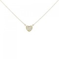 K18YG ハート ダイヤモンド ネックレス 0.06CT