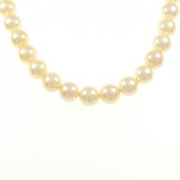 シルバークラスプ アコヤパール ネックレス 9-9.5mm