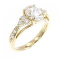 【リメイク】K18YG ダイヤモンド リング 1.018CT L VVS1 オーバルカット