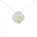 K18YG/K18WG ダイヤモンド ネックレス 1.40CT