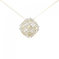 K18YG/K18WG ダイヤモンド ネックレス 1.40CT