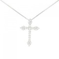 PT クロス ダイヤモンド ネックレス 1.00CT