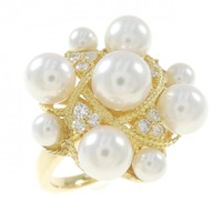 K18YG アコヤパール リング