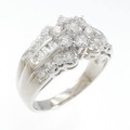 PT フラワー ダイヤモンド リング 1.01CT