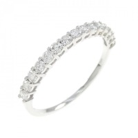 【リメイク】K18WG ダイヤモンド リング 0.30CT