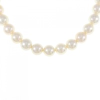 シルバークラスプ アコヤパール ネックレス 7.5-8mm