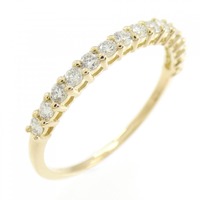【リメイク】K18YG ハーフエタニティ ダイヤモンド リング 0.30CT