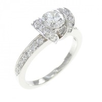 ティファニー リボン リング 0.38CT H VS1 EXT