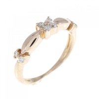 K18PG ダイヤモンド リング