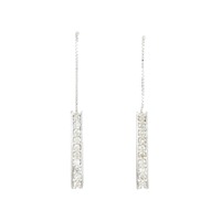 K18WG ダイヤモンド ピアス 0.30CT