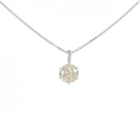 PT999/PT ソリティア ダイヤモンド ネックレス 0.50CT