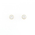 【リメイク】K18YG/ST ダイヤモンド ピアス 0.330CT 0.342CT D SI1 VG
