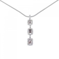 K18WG/K18PG ダイヤモンド ネックレス 1.00CT