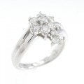 PT フラワー ダイヤモンド リング 0.50CT