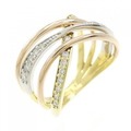 K18YG/PT/K18PG ダイヤモンド リング 0.30CT