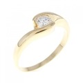 K18YG ダイヤモンド リング 0.21CT