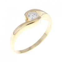K18YG ダイヤモンド リング 0.21CT