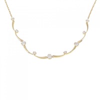 K18YG ダイヤモンド ネックレス 1.10CT