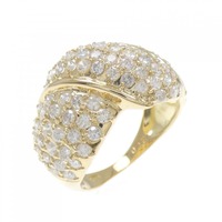 K18YG パヴェ ダイヤモンド リング 2.00CT