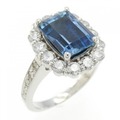 K18WG アクアマリン リング 2.262CT
