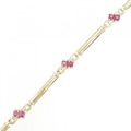 K18YG ルビー ブレスレット 1.60CT