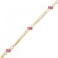 K18YG ルビー ブレスレット 1.60CT